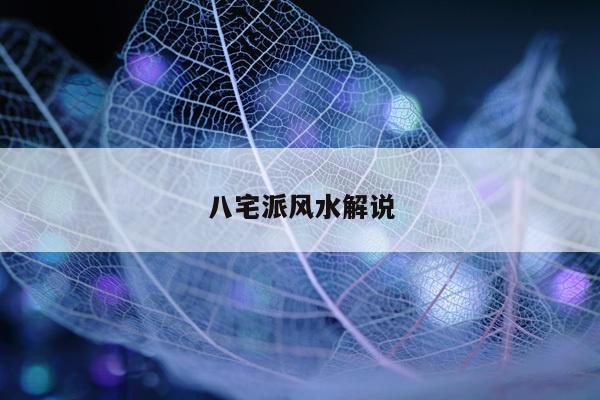 八宅派风水解说